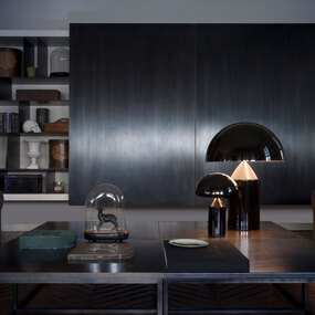 Atollo Black Metal Table Lamp