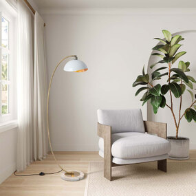 Luna Bella Chairside Arc Floor Lamp